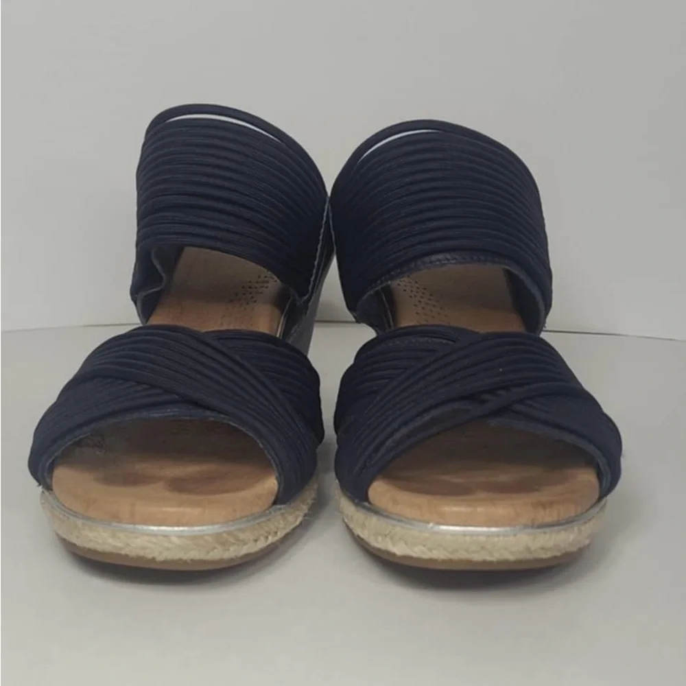 UGG Navy Blue, Wedge Sandals Women’s 6 - Picture 3 of 8